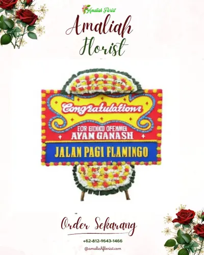 Bunga Papan Congratulation di Linggoasri
